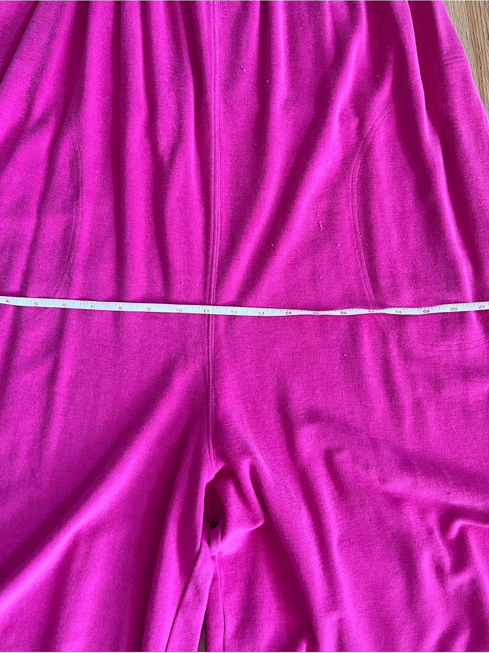 Anthropologie Hot Pink Tie-Shoulder Terry Cloth Cropped Asymmetrical Jumpsuit - Picture 8 of 14